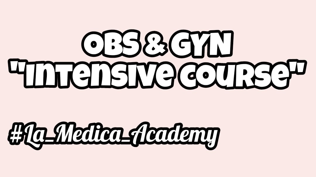 OBS & GYN "Intensive Course"